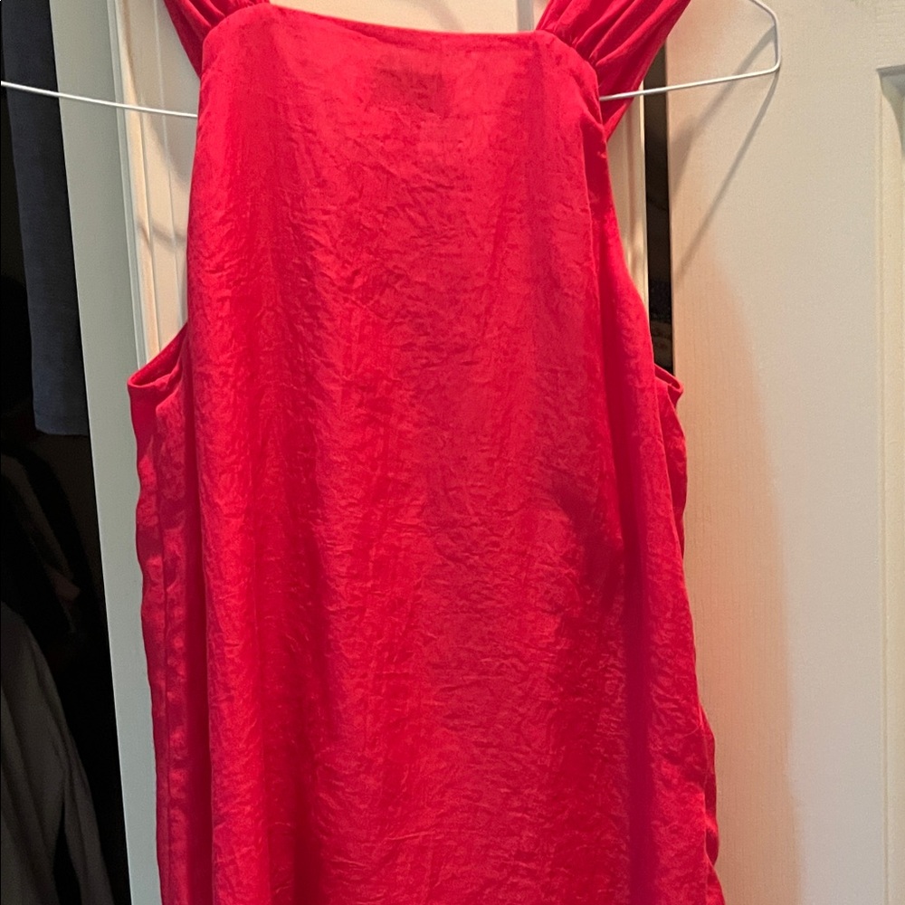 Loft Pink Ruffled Halter Top, SP - Picture 8 of 10